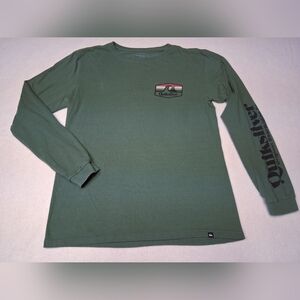 Quiksilver Men's Olive Long Sleeve Tee